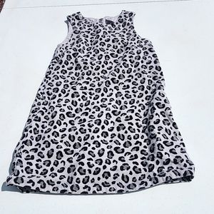 ⭐️5/$25 Gymboree size 5 black a d gray cheetah print jumper dress Used good